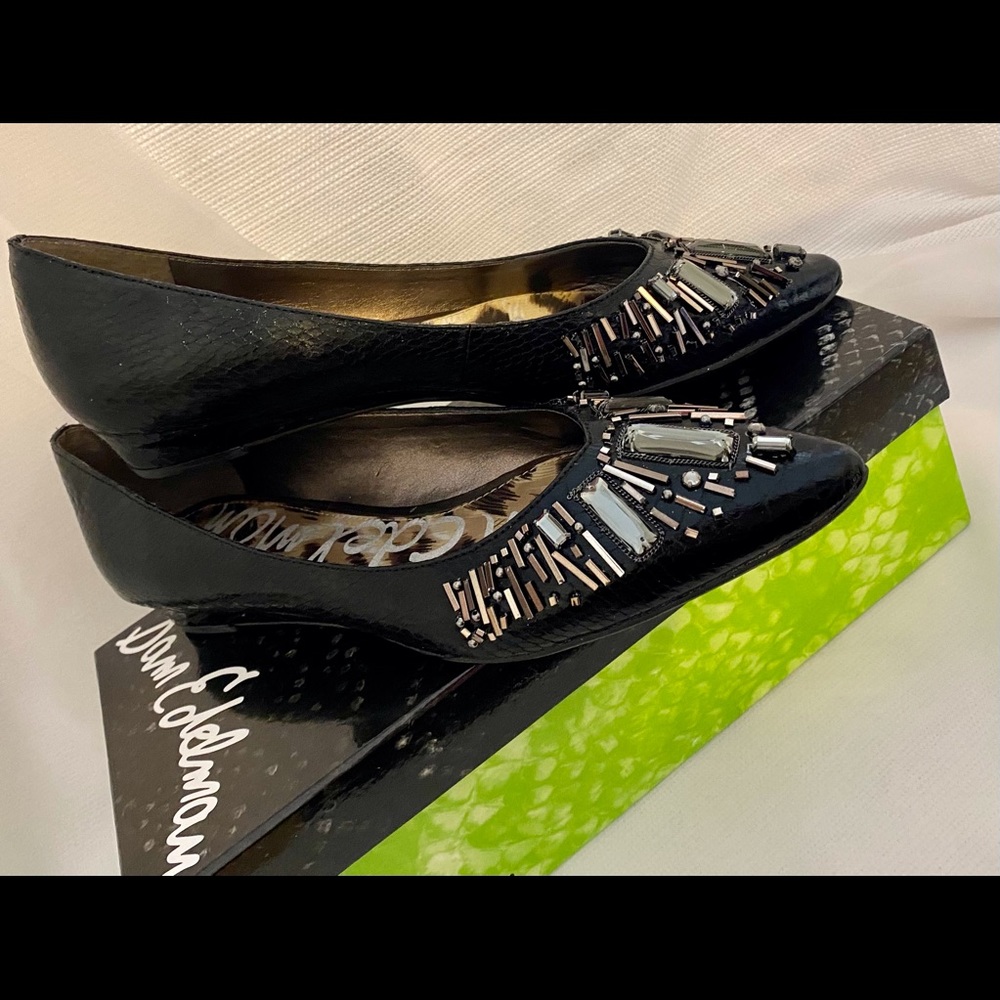 Sam Edelman Irela Embellished Leather Flats - Picture 8 of 11